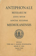 Copertina Antiphonale Missarum Ambrosiano